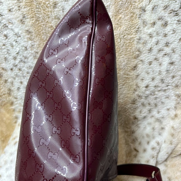 Gucci Coated GG canvas Burgundy Messenger Bag - Picture 14 of 15